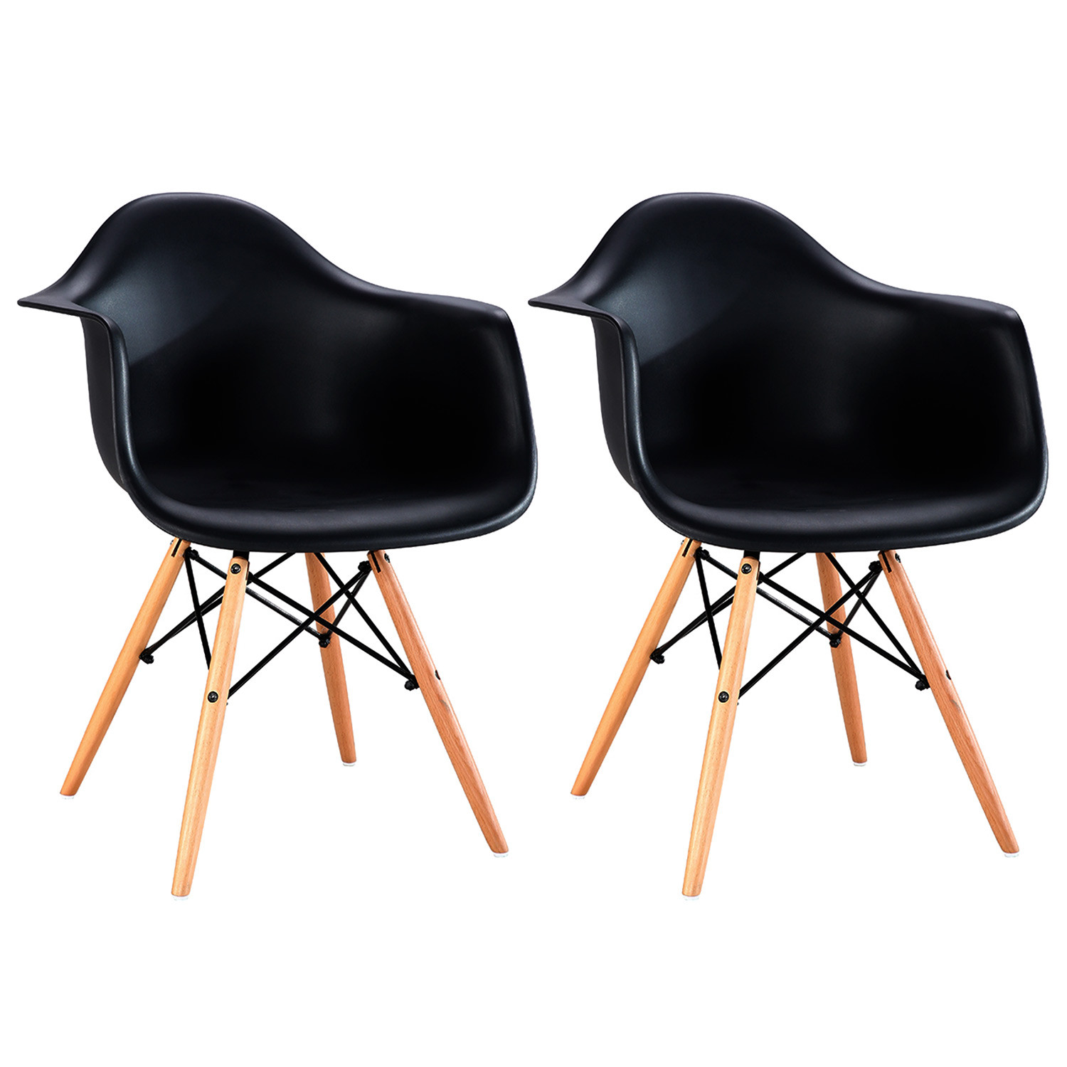Pack 2 Sillas de Comedor Estilo Nórdico Esera 81x61x62cm Thinia Home Sillas Comedor Nórdicas 1